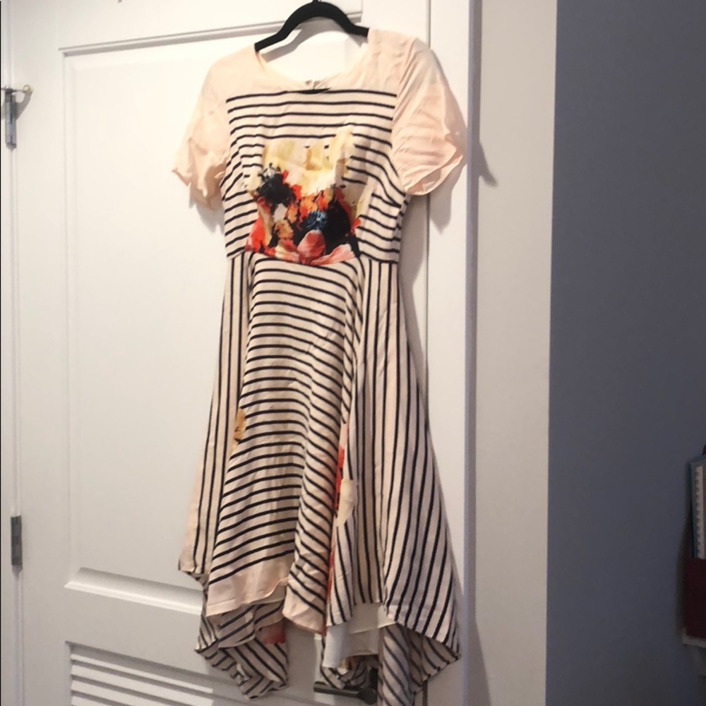 Anthropologie Patterned Hankerchief Dress, size 2